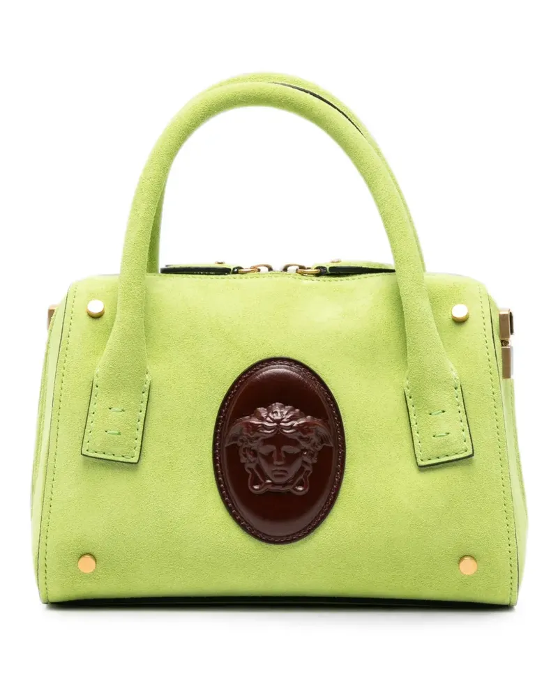 Versace small Medusa Head suede tote bag - Grün Grün