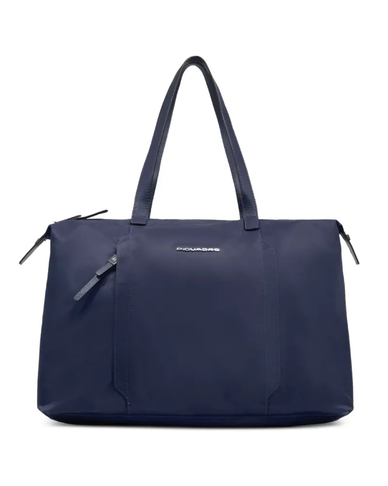 Piquadro Lyra Laptop-Schultertasche - Blau Blau