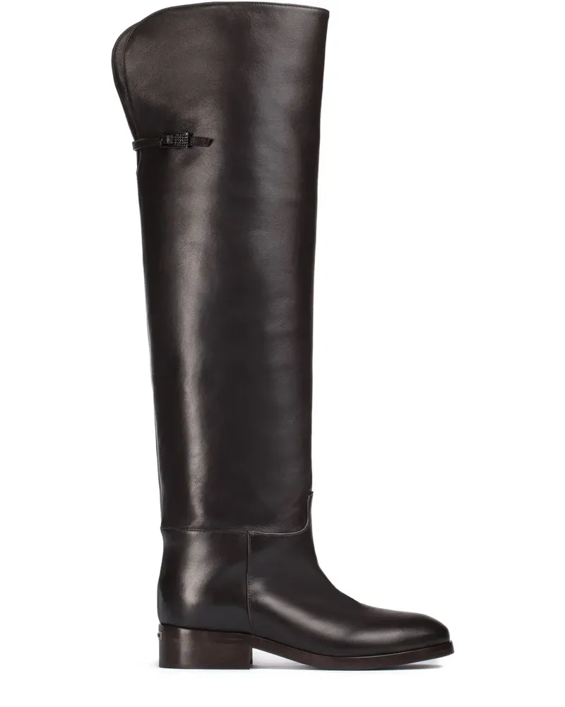 Le Silla Stiefel mit Umschlag - Braun Braun