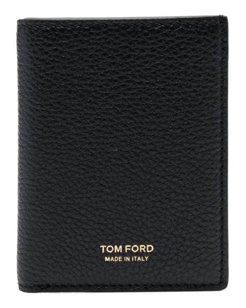 Tom Ford Portemonnaie aus strukturiertem Leder - Schwarz Schwarz
