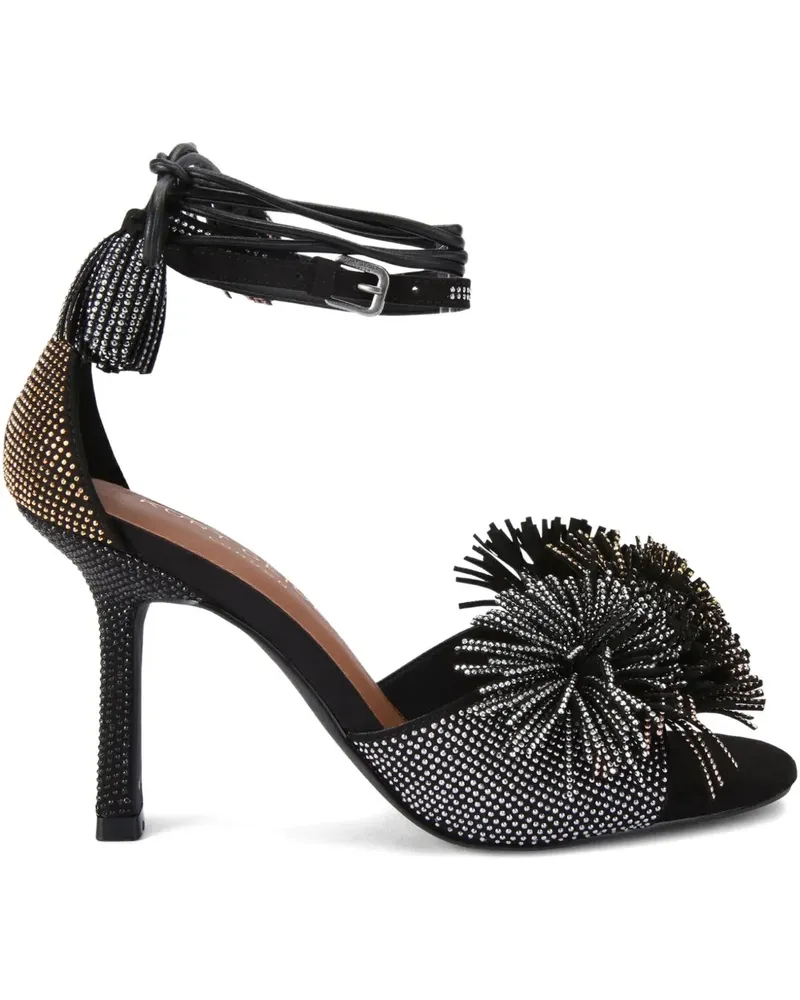 Kurt Geiger Pom Pom Sandalen 90mm - Schwarz Schwarz