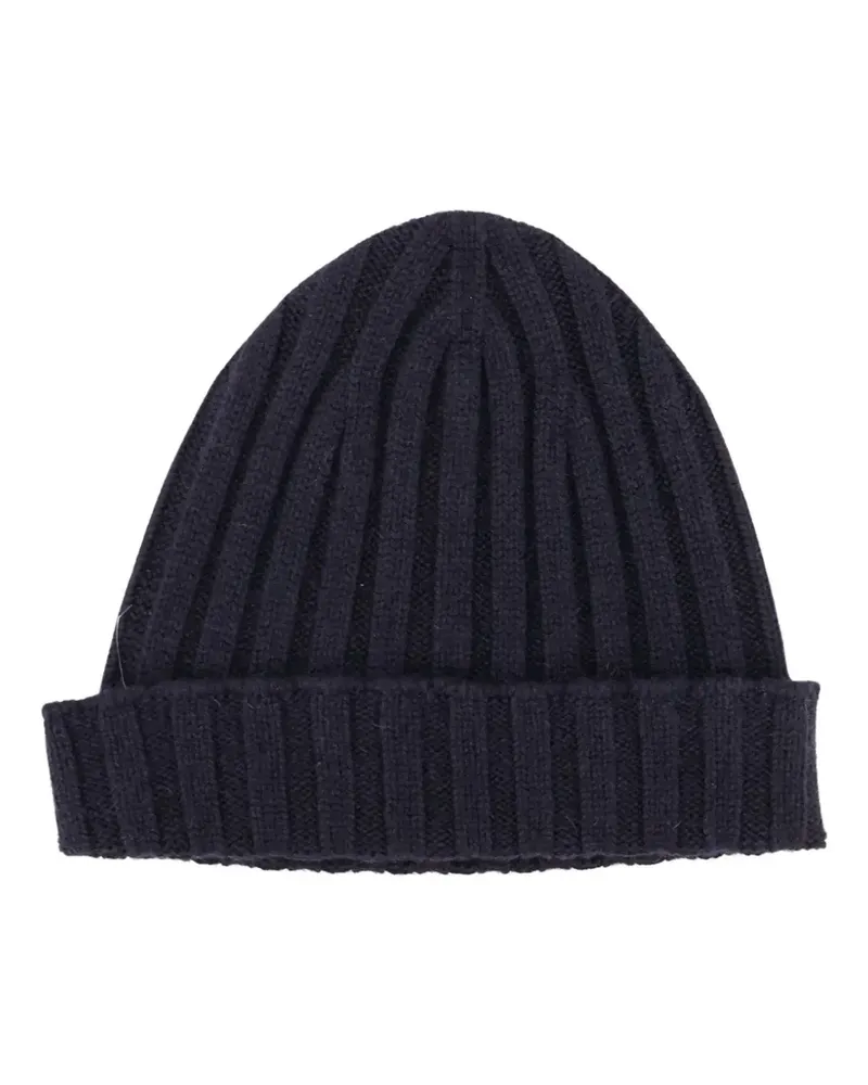 Filippo de Laurentiis ribbed-knit beanie hat - Blau Blau