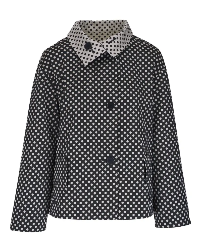 Akris Wendbare Jacke mit Polka Dots - Schwarz Schwarz