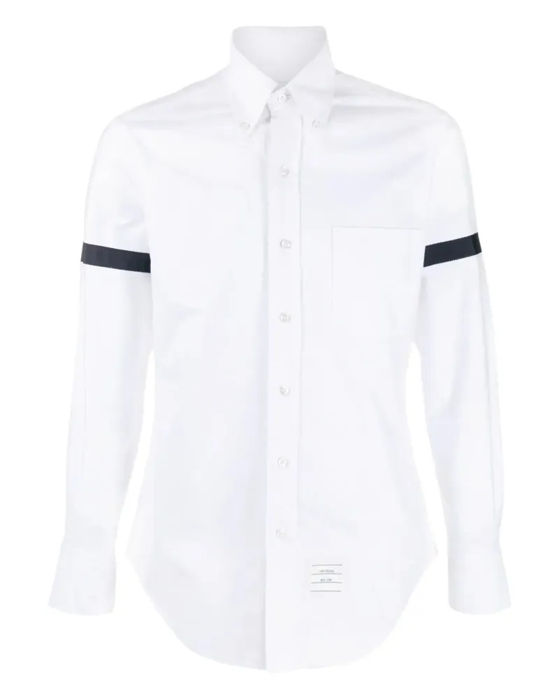 Thom Browne Oxford-Hemd mit Schleifendetail - Weiß Weiß