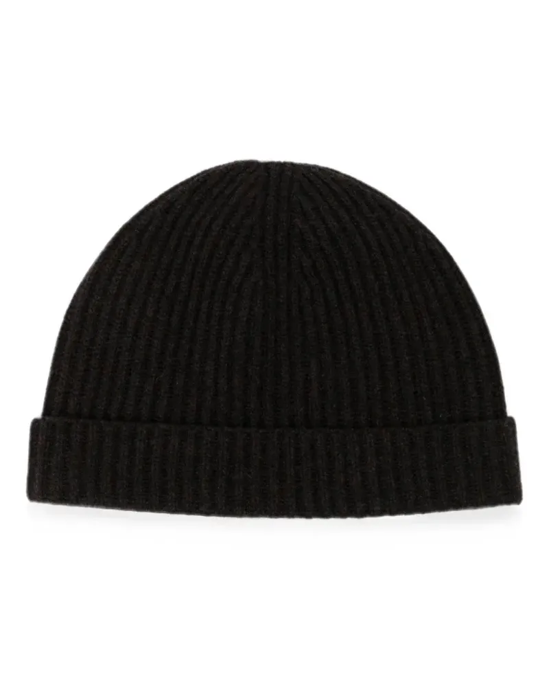 N.Peal Gerippte Beanie - Braun Braun
