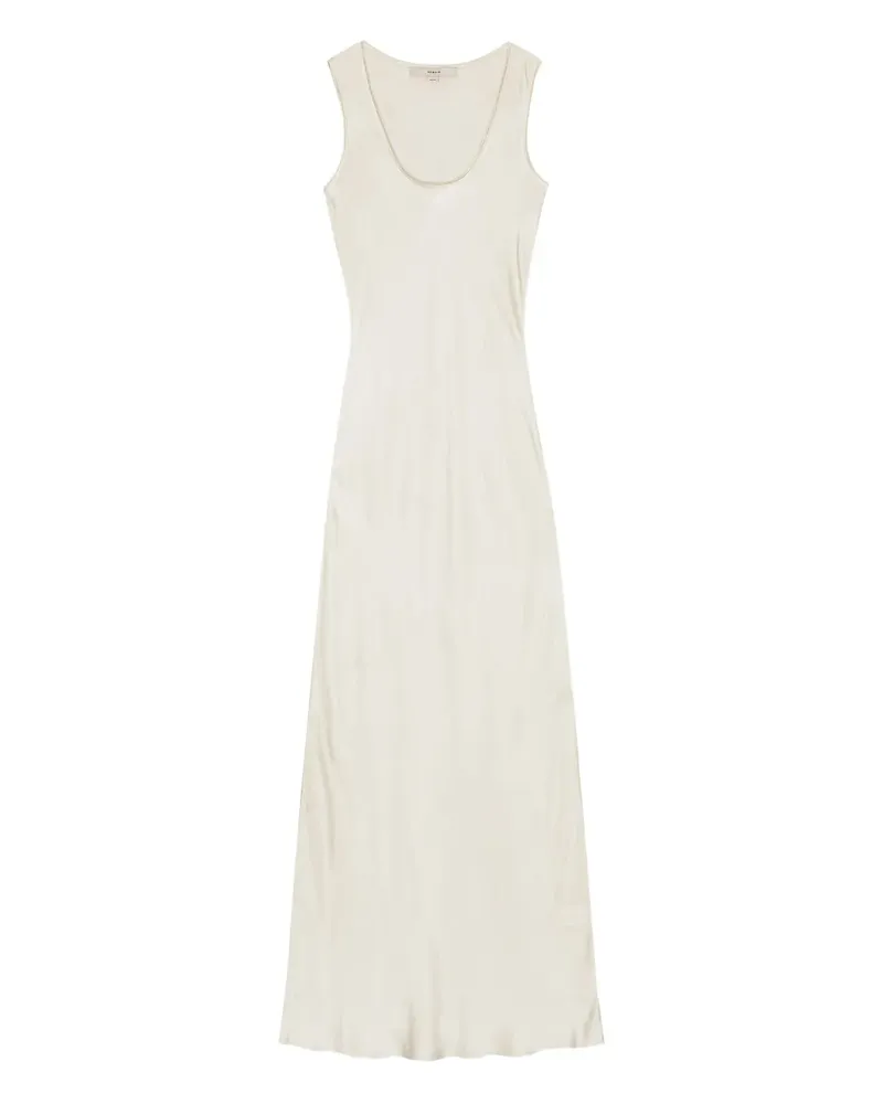 REMAIN Maxikleid mit Diagonalschnitt - Nude Nude