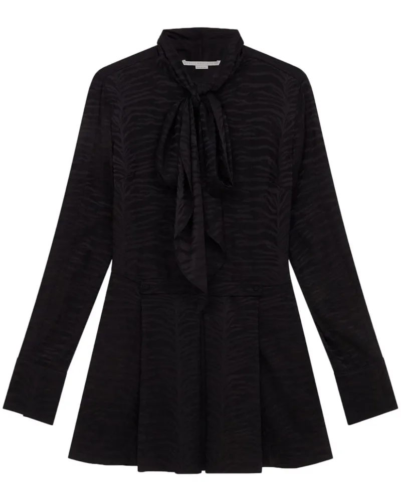 Stella McCartney Minikleid aus Bio-Seide - Schwarz Schwarz