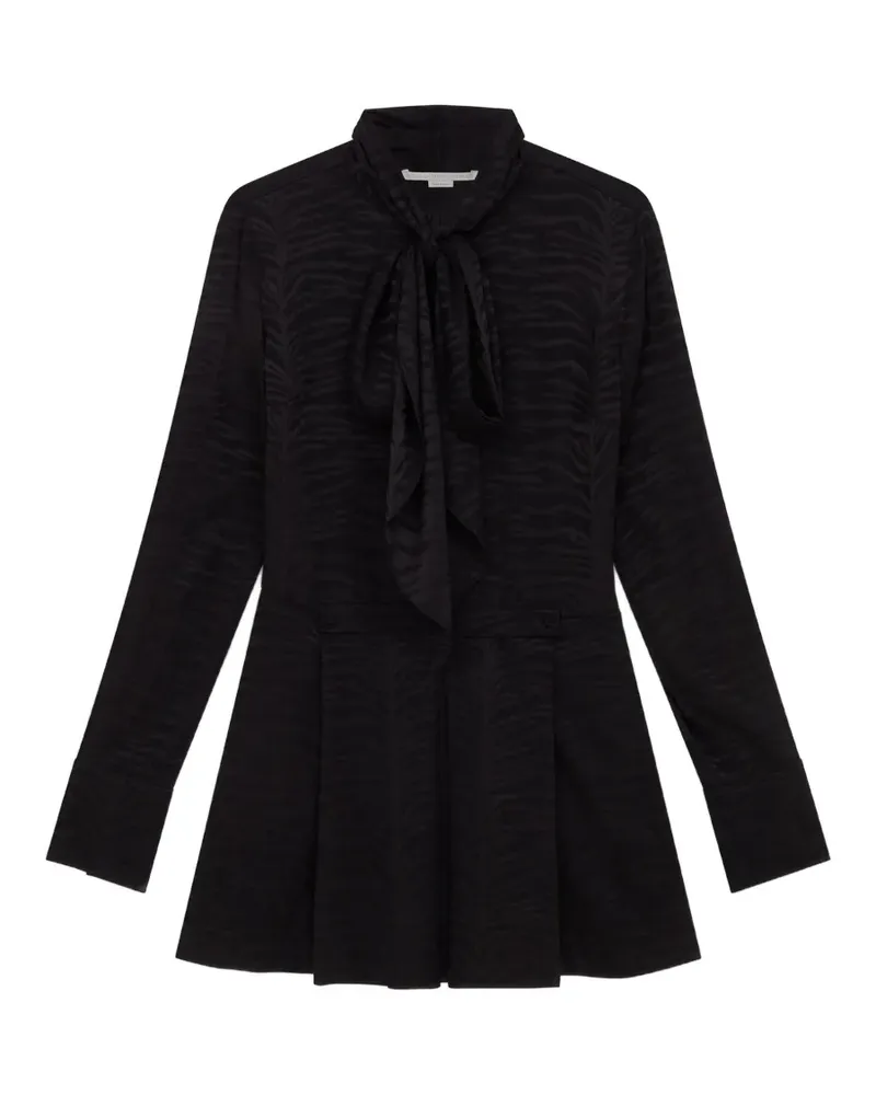 Stella McCartney Minikleid aus Bio-Seide - Schwarz Schwarz