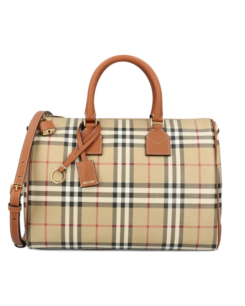 Burberry checked cross-body bag - Nude Nude