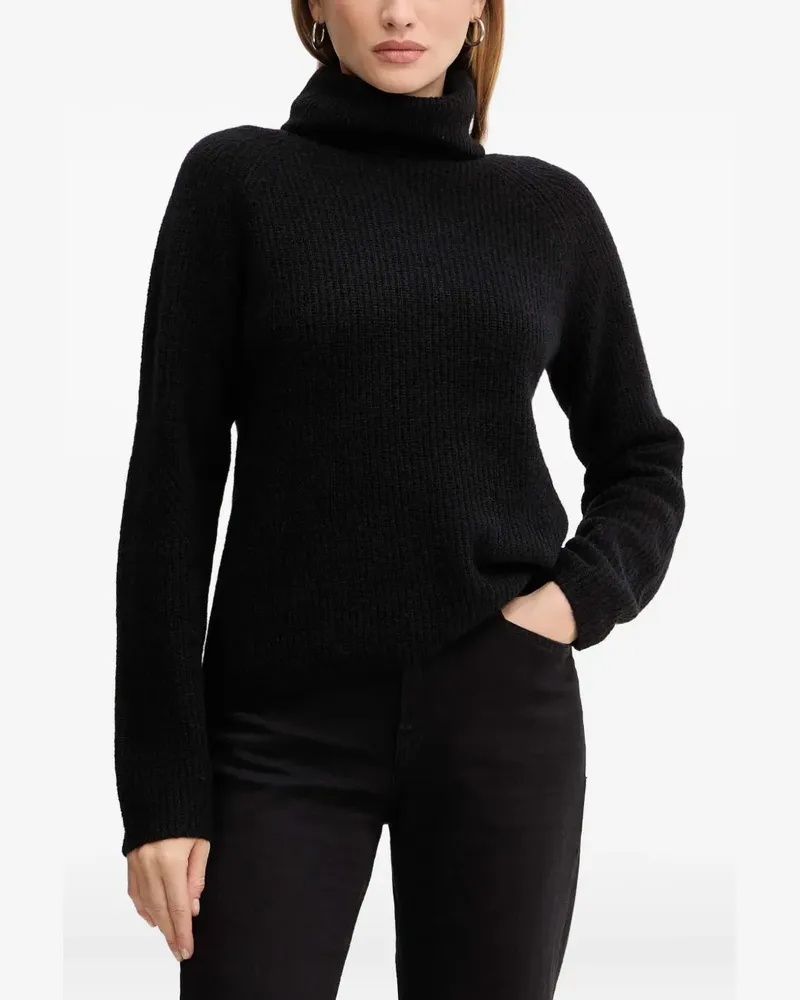 HUGO BOSS Pullover mit Rollkragen - Schwarz Schwarz