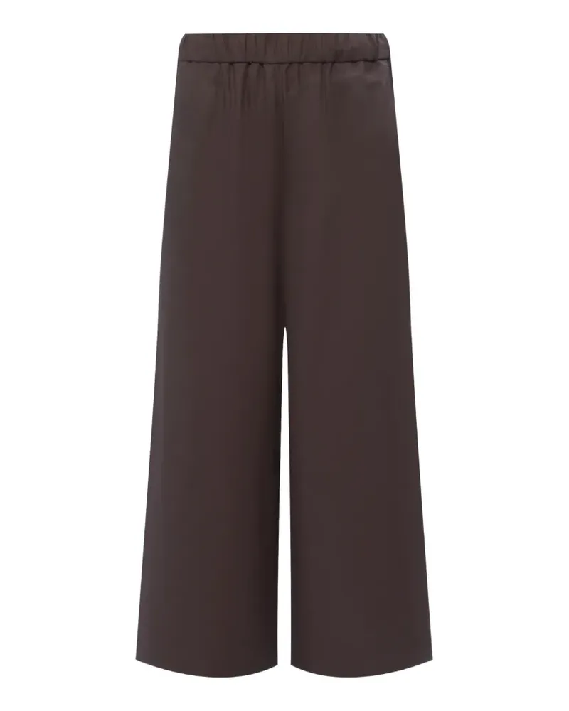 Max Mara Weite Hose mit elastischem Bund - Braun Braun