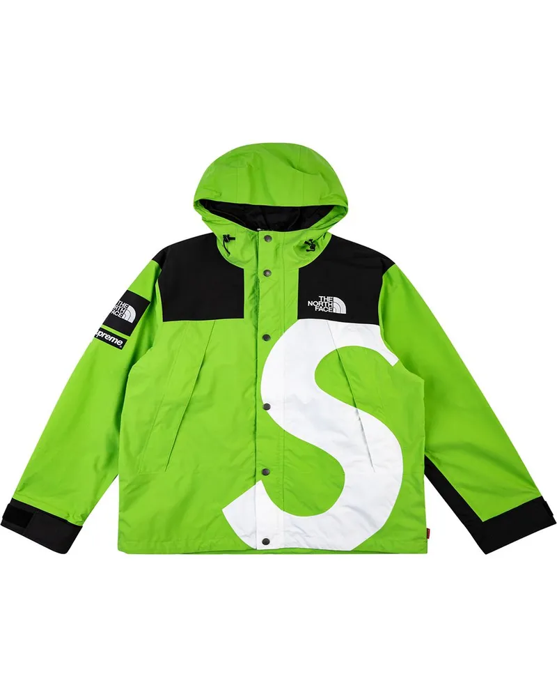 Supreme Being x The North Face Windbreaker mit Logo Grün