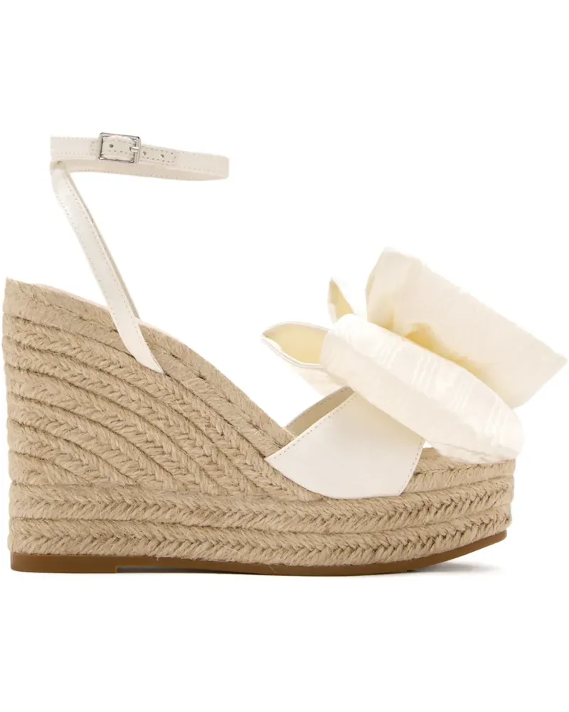 Loeffler Randall Angelina Wedge-Espadrilles mit Schleifendetail 102mm - Nude Nude