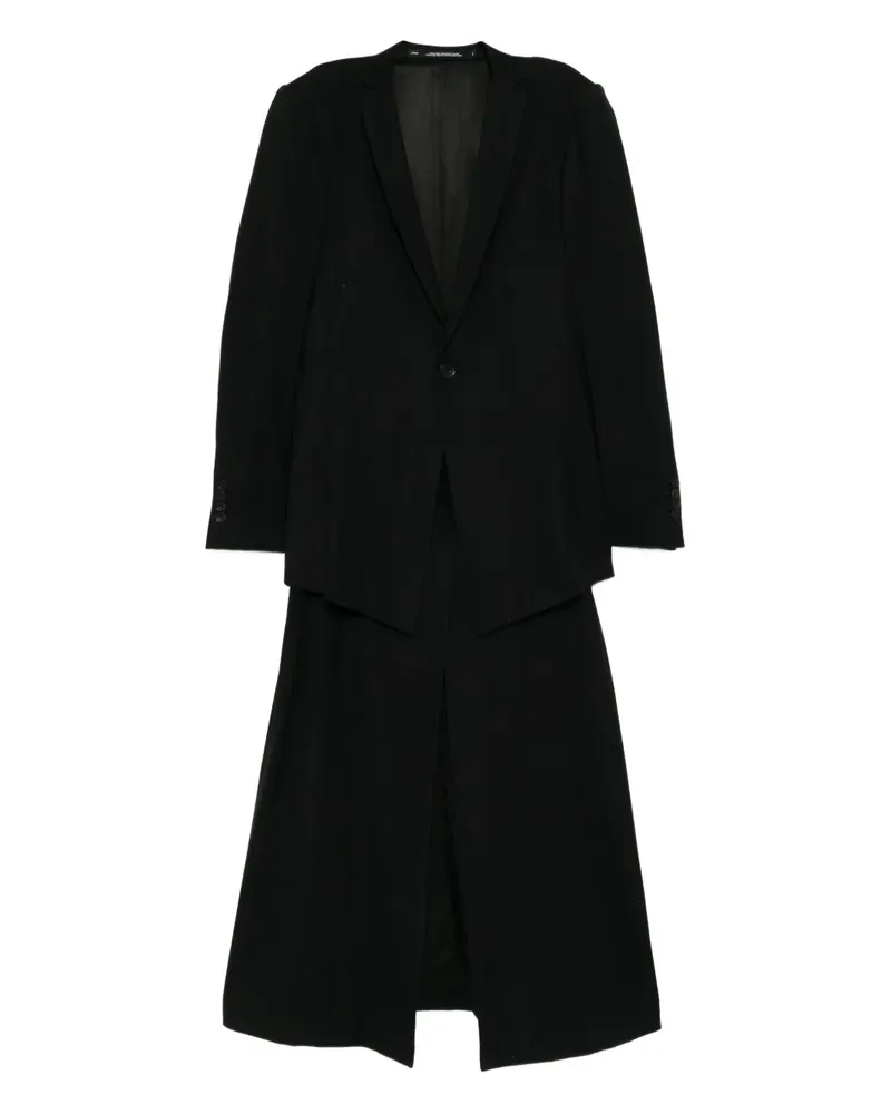 Julius Sakko im Layering-Look - Schwarz Schwarz