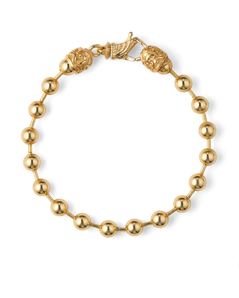 Emanuele Bicocchi Vergoldetes Perlenarmband Gold