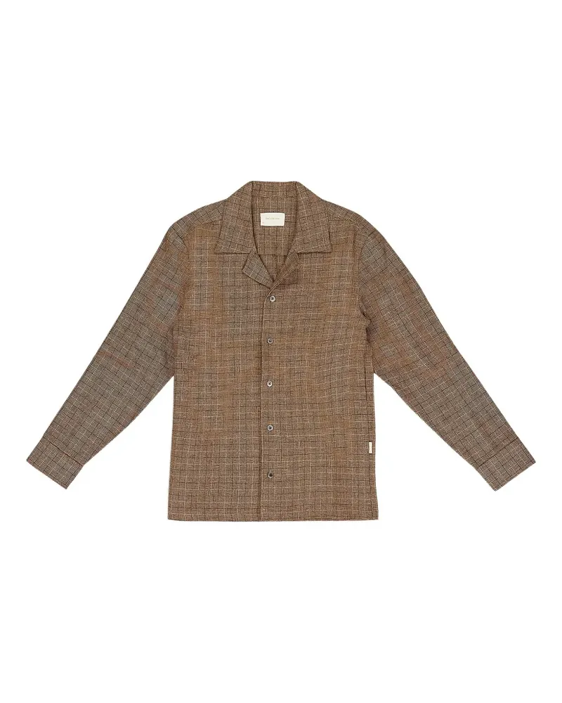 Aimé Leon Dore jacquard button-down shirt - Braun Braun