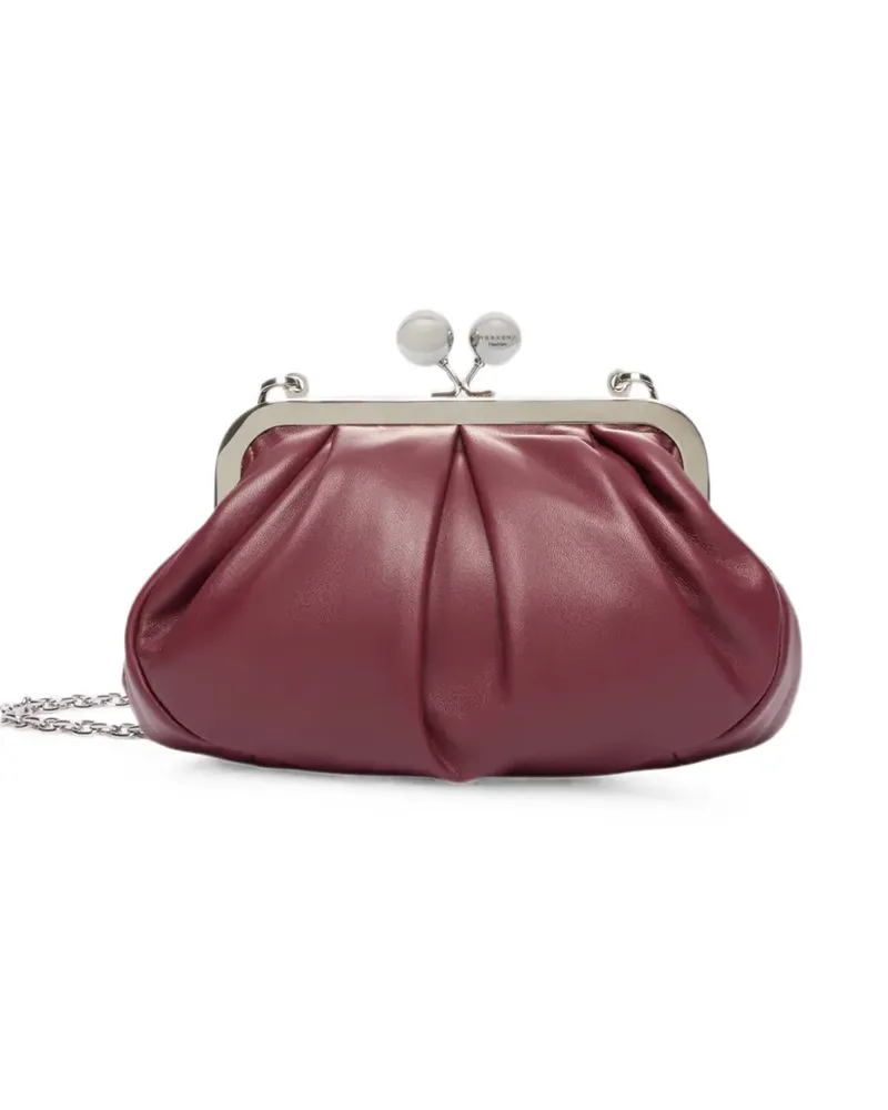 Max Mara Pasticcino pleated leather shoulder bag - Rot Rot