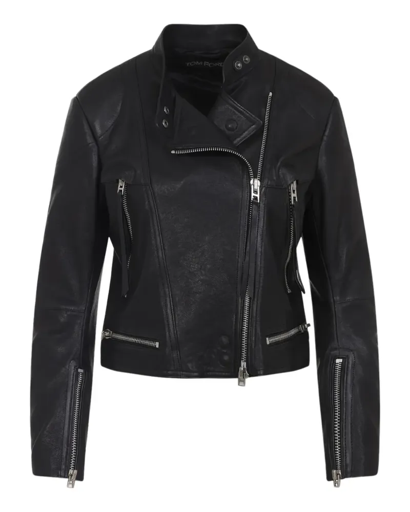 Tom Ford zipped leather jacket - Schwarz Schwarz