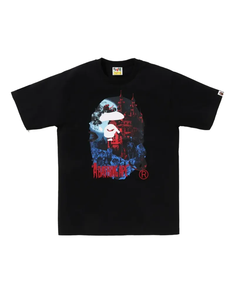 BAPE T-Shirt mit grafischem Print - Schwarz Schwarz