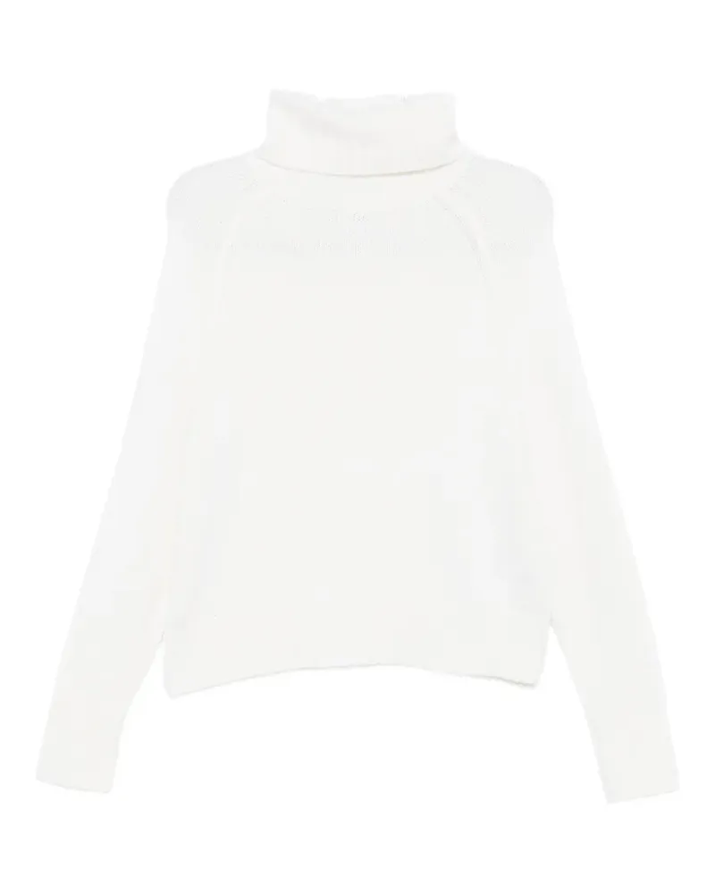 ALLUDE Pullover mit Raglanärmeln - Weiß Weiß
