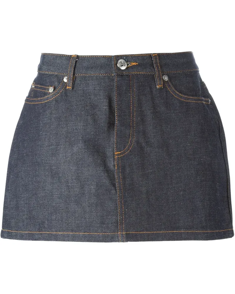 A.P.C. Kurzer Jeansrock - Blau Blau
