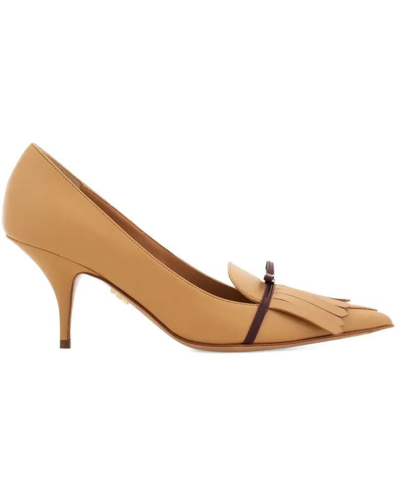 Ferragamo Pumps mit Mini-Schleife 70mm - Braun Braun