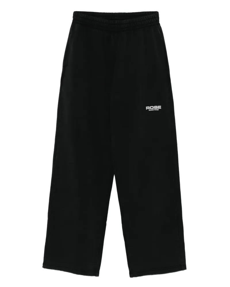 Martine Rose Jogginghose mit Logo - Schwarz Schwarz