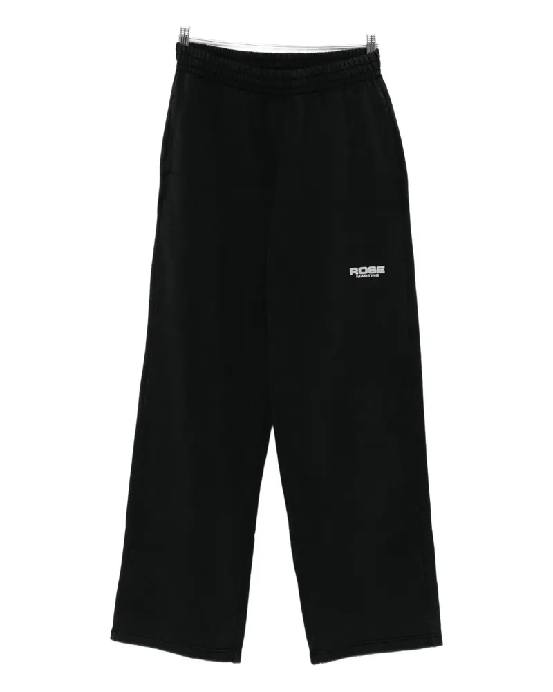 Martine Rose Jogginghose mit Logo - Schwarz Schwarz