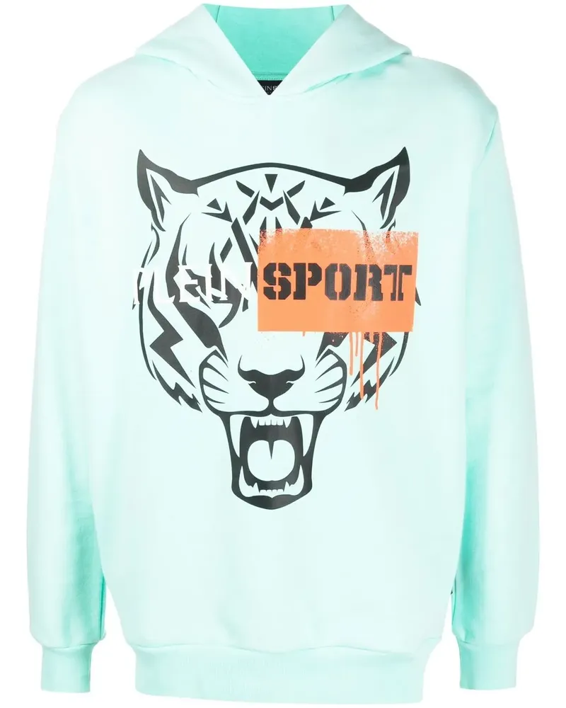 Philipp Plein Hoodie mit Tiger-Motiv - Grün Grün