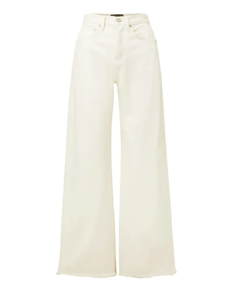 Veronica Beard Taylor Jeans mit weitem Bein - Nude Nude