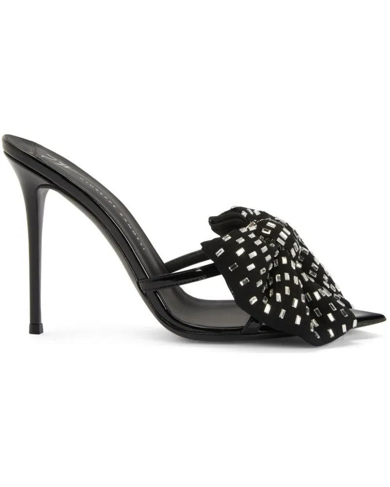 Giuseppe Zanotti Intriigo Alexandrine Sandalen 105mm - Schwarz Schwarz