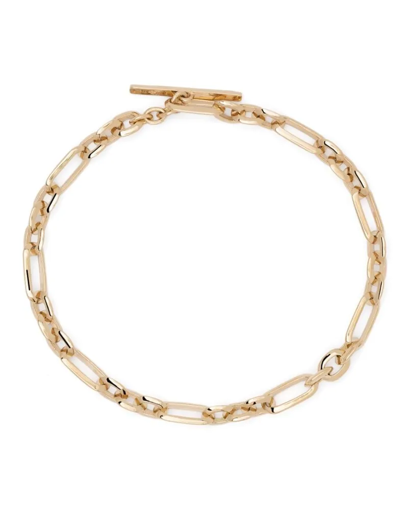 Lizzie Mandler 18kt Gelbgoldarmband mit Kettendetail Gold