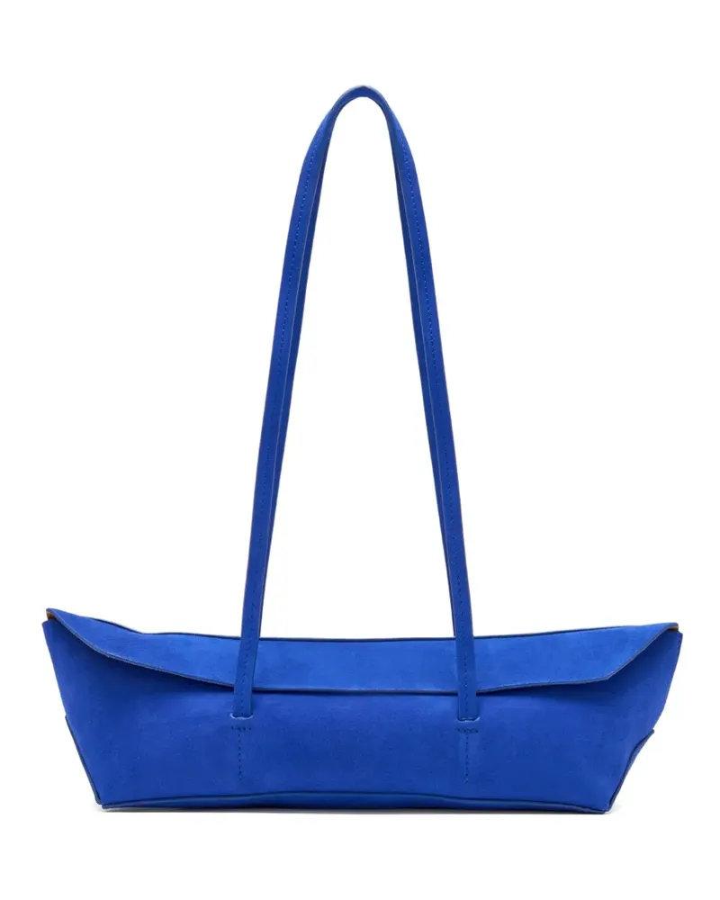 Christopher Esber Gondola Schultertasche aus Wildleder - Blau Blau