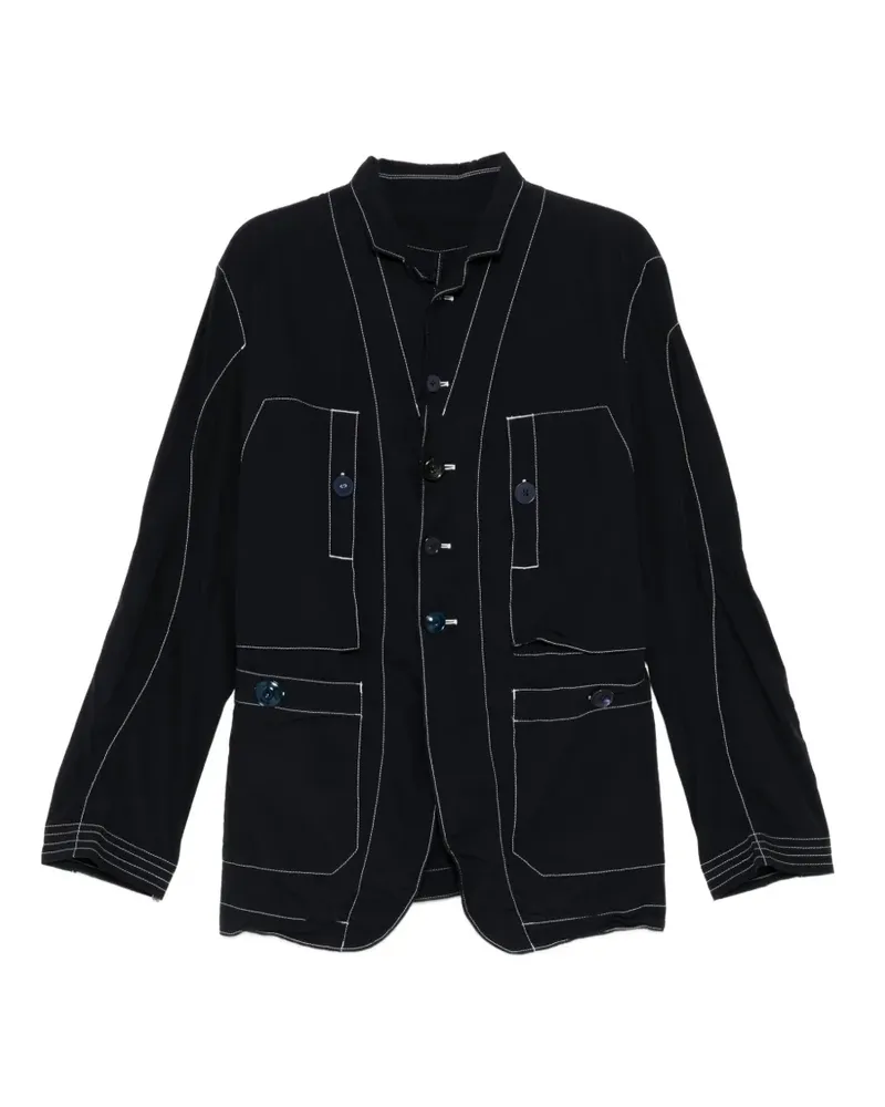 Undercover contrast-stitch jacket - Blau Blau