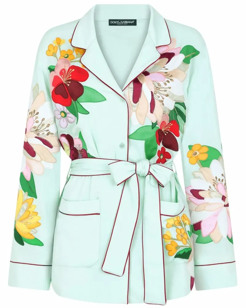 Dolce & Gabbana Oberteil mit Muster - Blau Blau