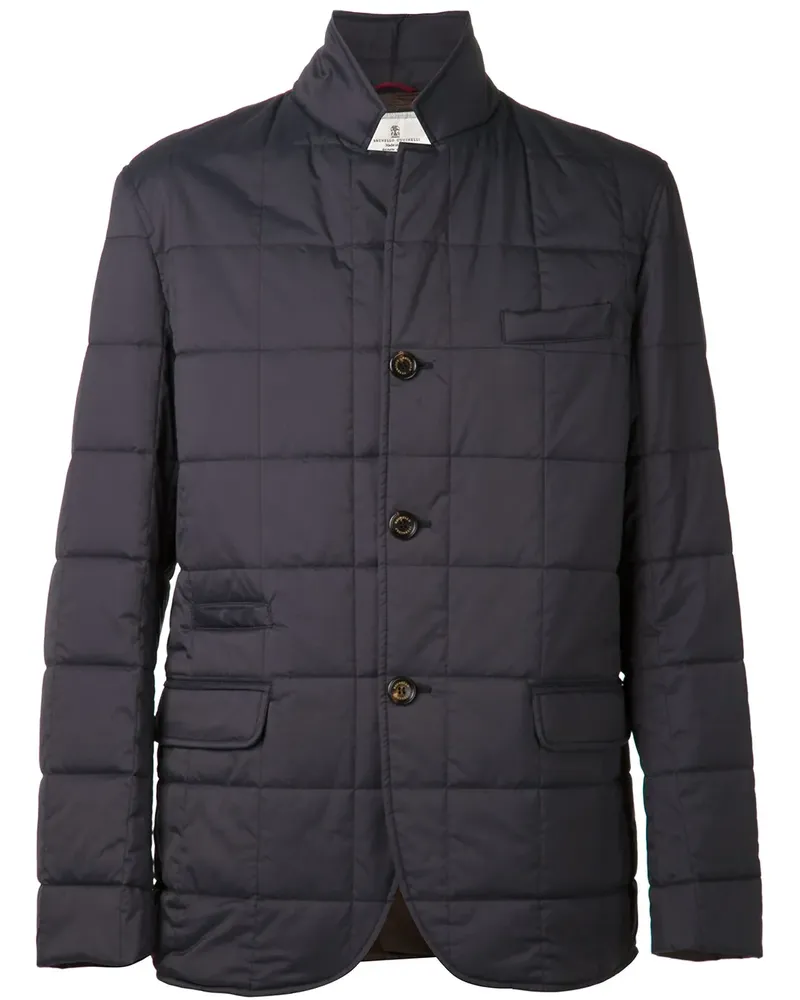 Brunello Cucinelli quilted jacket - Blau Blau