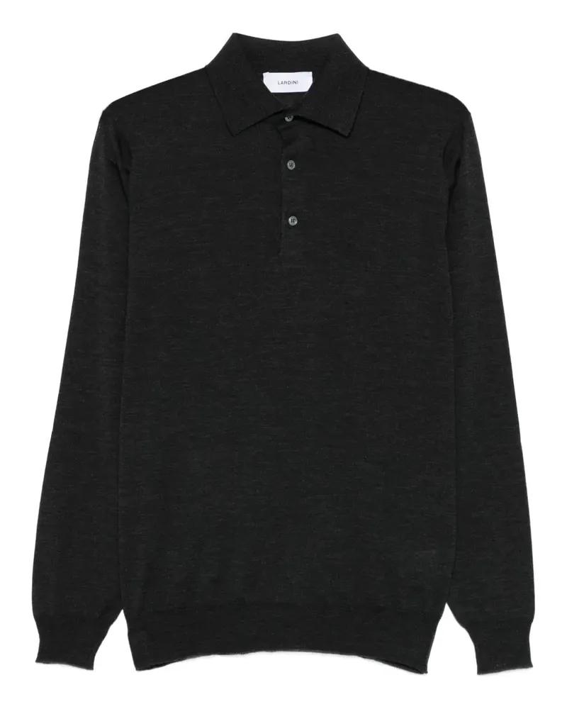 LARDINI Langärmeliges Poloshirt - Grau Grau