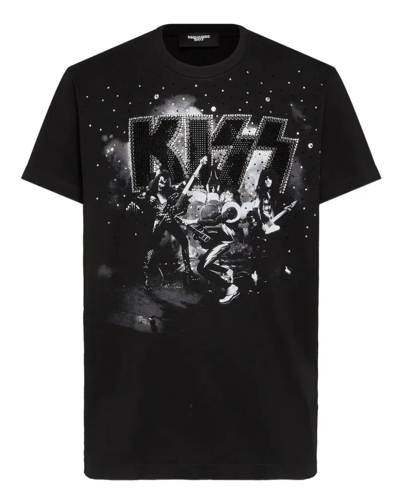 Dsquared2 T-Shirt aus Jersey - Schwarz Schwarz