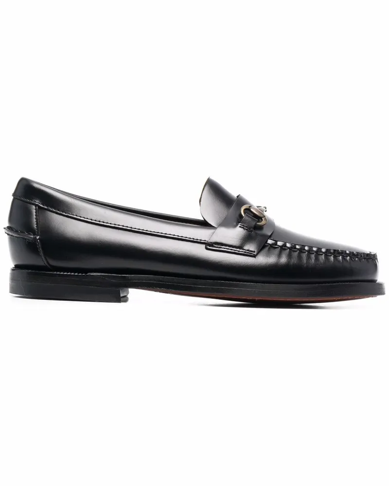 Sebago Loafer mit Stegverzierung - Schwarz Schwarz