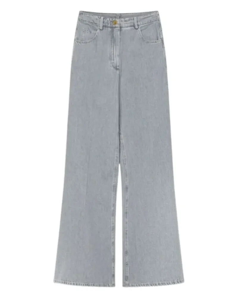forte_forte Jeans mit ausgestelltem Bein - Grau Grau