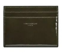 patent-leather card holder - Grün