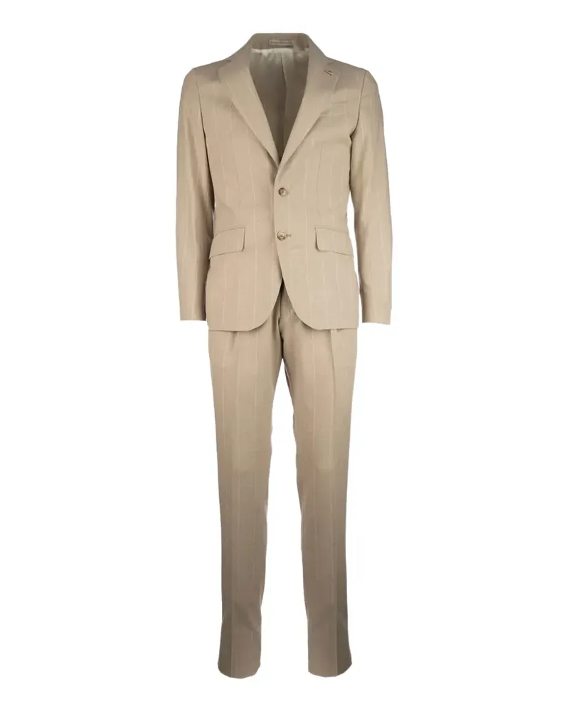 Corneliani pinstripe-pattern single-breasted suit - Nude Nude