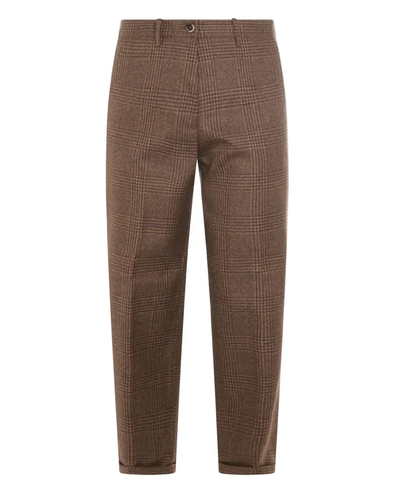 nine:inthe:morning check trousers - Braun Braun
