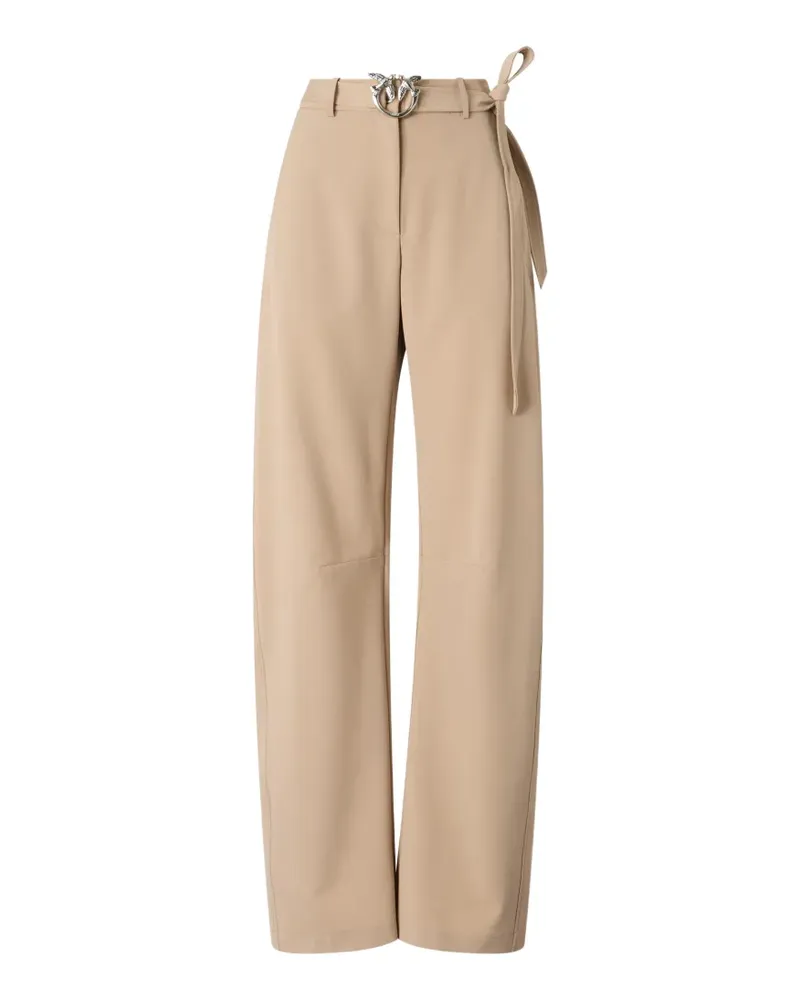 Pinko Love Birds Hose mit Schnalle - Nude Nude