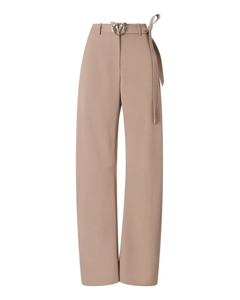 Pinko Love Birds Hose mit Schnalle - Nude Nude