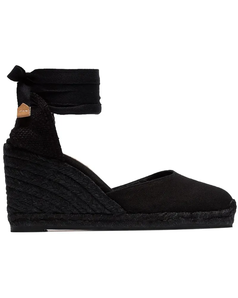 Castañer Carina 80' Wedge-Sandalen - Schwarz Schwarz