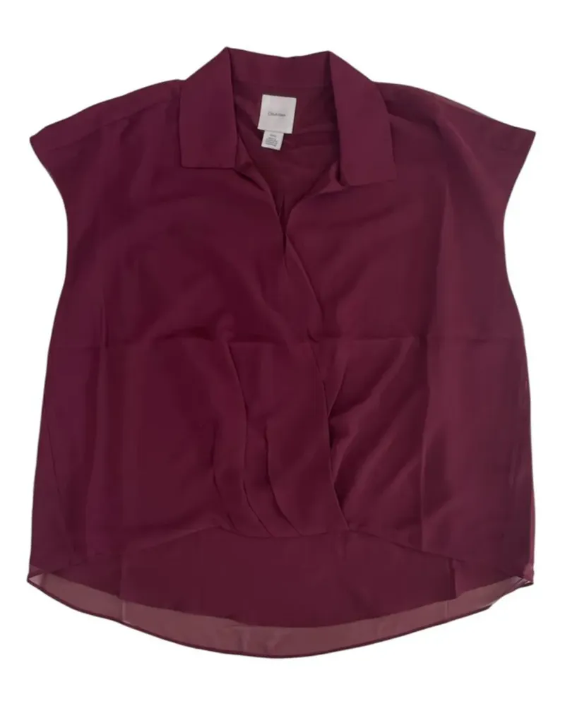 Calvin Klein collared blouse - Rot Rot