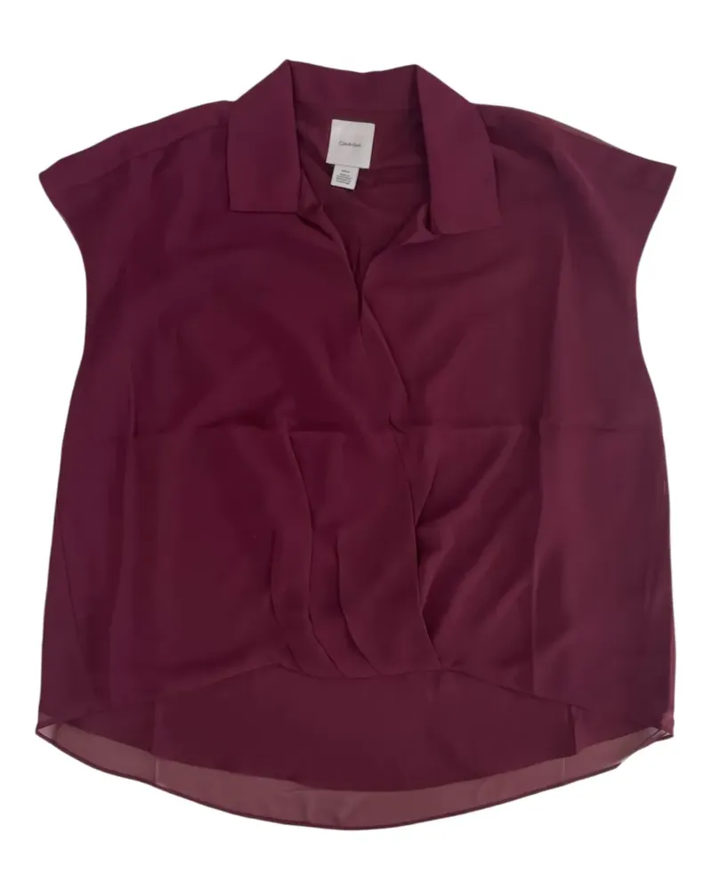 Calvin Klein collared blouse - Rot Rot