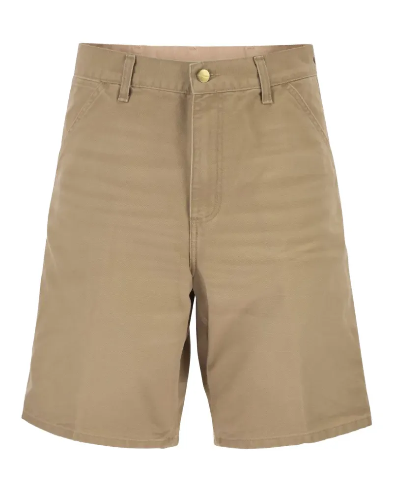 Carhartt WIP Single Knee logo-patch shorts - Nude Nude