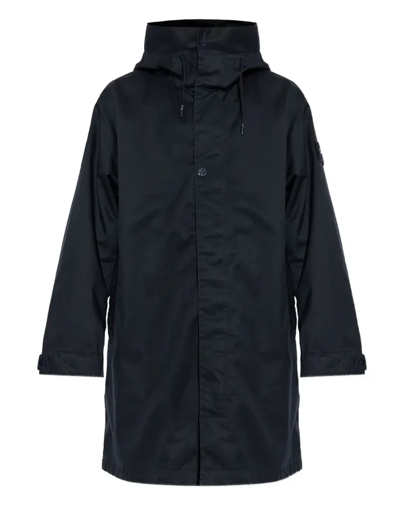 Stone Island hooded coat - Blau Blau